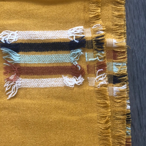 Madewell rainbow fringe-stripe jacquard scarf - Picture 6 of 7
